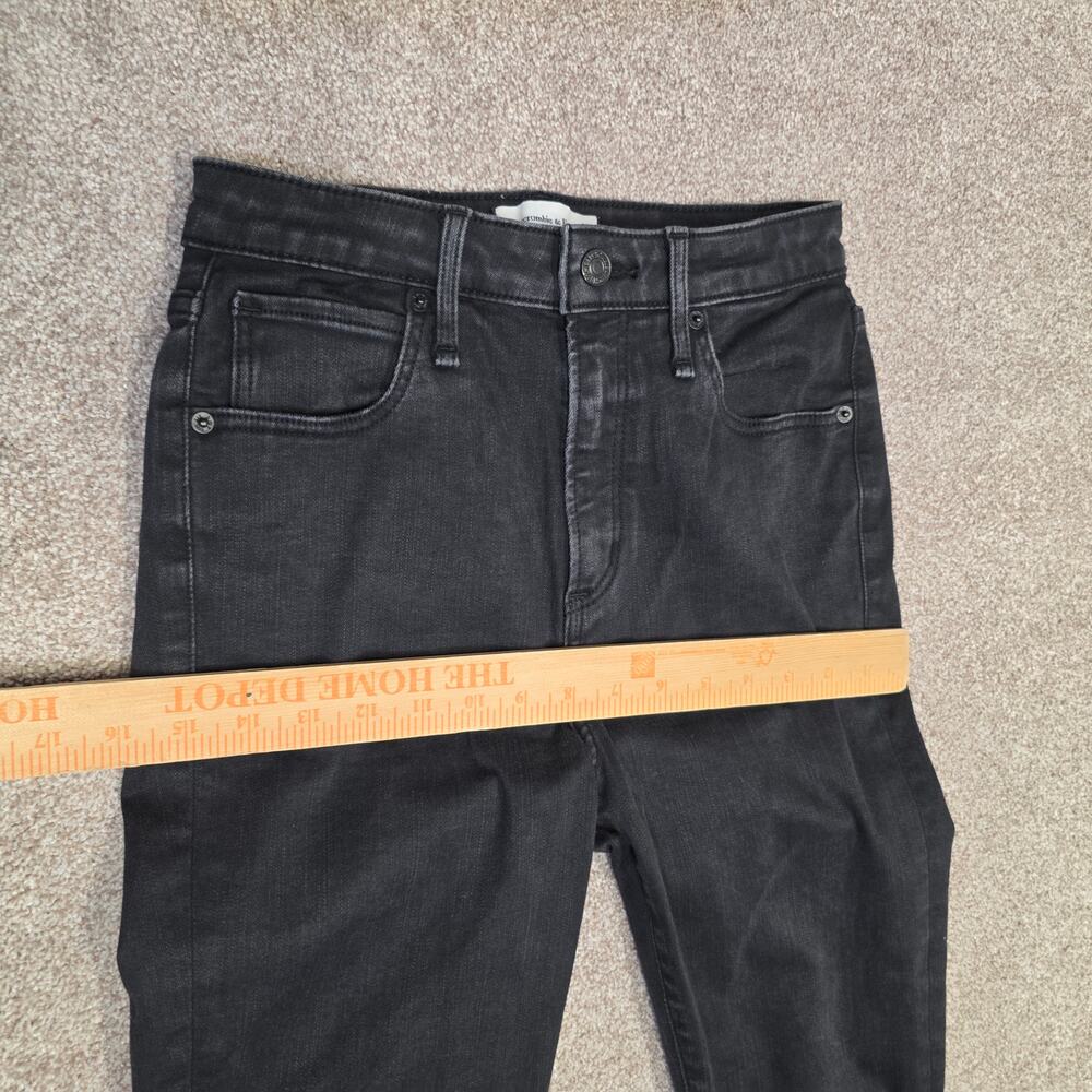 Abercrombie & Fitch Curve Love High Rise Super Skinny Ankle Jeans Size 27/4R - Picture 10 of 14